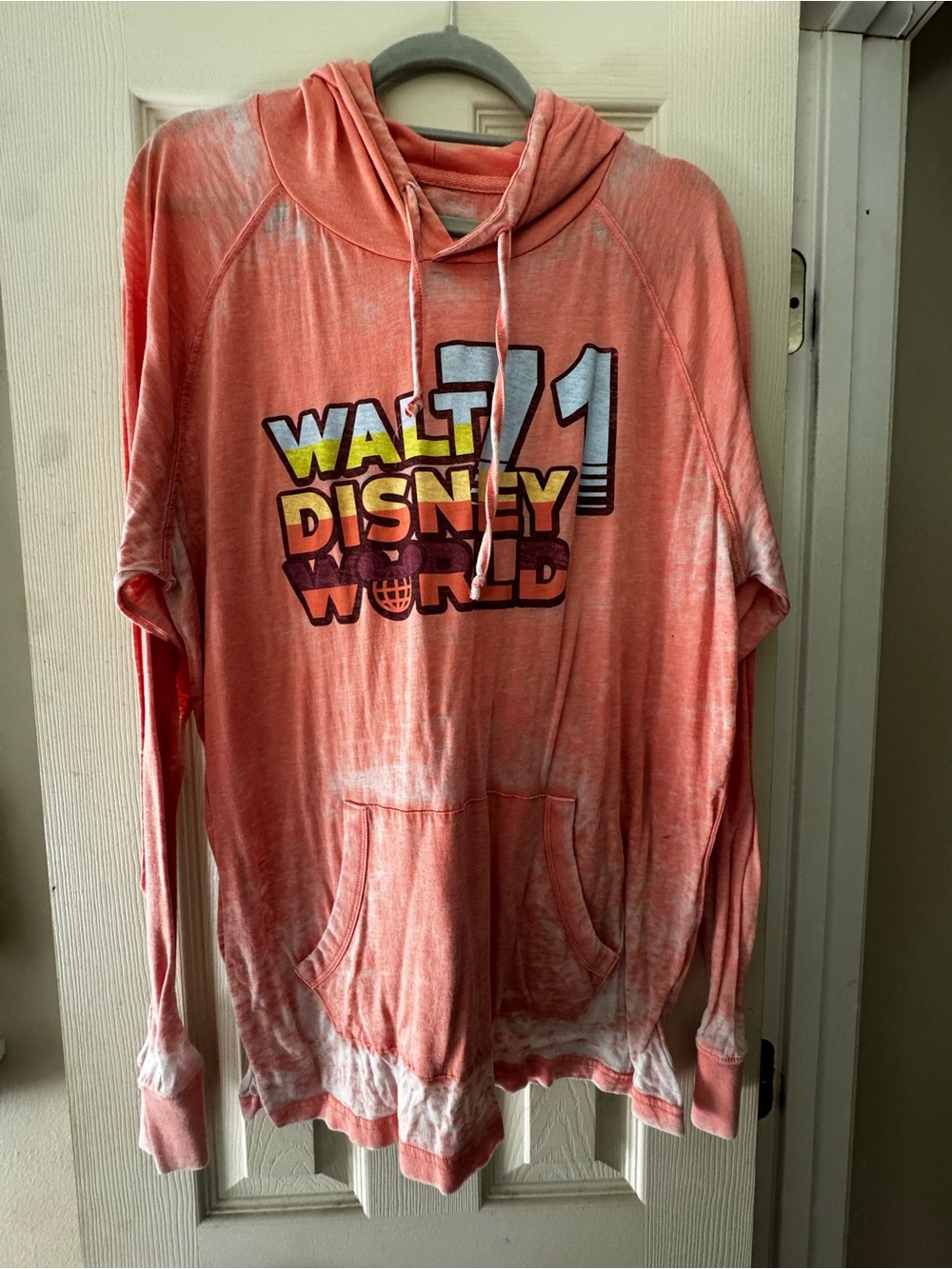 Women’s XL Walt Disney World Coral lightweight Hoodie